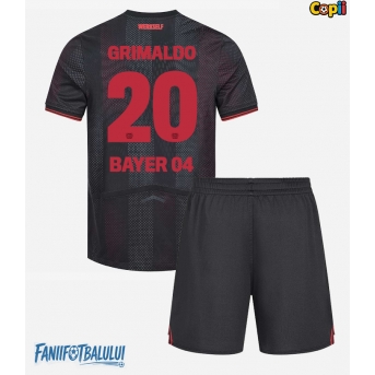 Bayer Leverkusen Alejandro Grimaldo #20 Echipament de Fotbal Replică 2025-26 Copii Acasa (+ Șorturi)